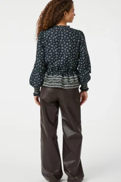 Neo Noir Ora Mini Border Blouse 164597< Bluser & Skjorter|Ammevenligt Tøj