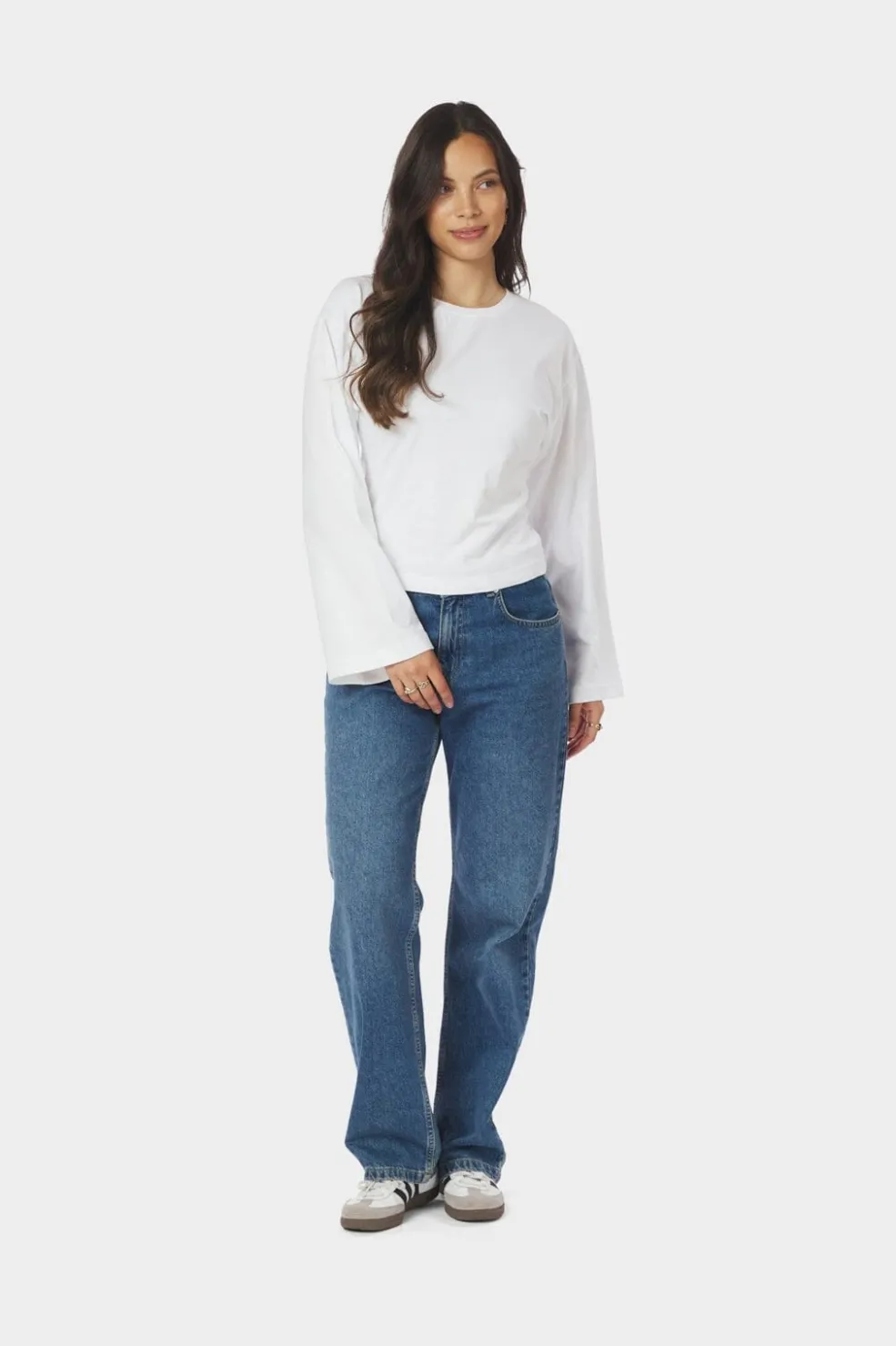 Neo Noir Paska Boxy Long Tee 165973< Bluser & Skjorter