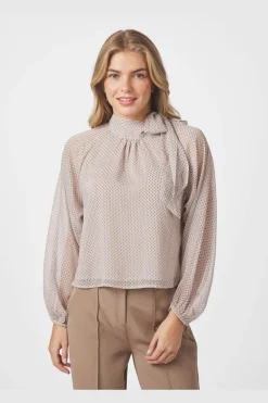 Patti Double Dot Blouse 166724*Neo Noir Clearance