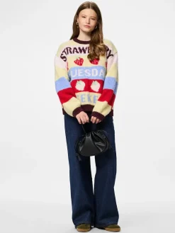 Pcbikka Ls O-Neck Knit*Pieces Discount