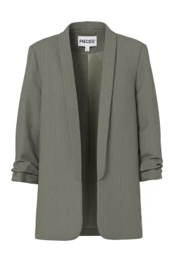 Pieces Pcbosella 3/4 Pinstripe Blazer< Blazere