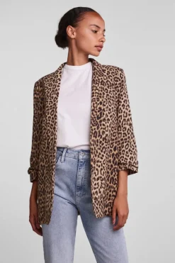 Pieces Pcbosella 3/4 Printed Blazer< Blazere