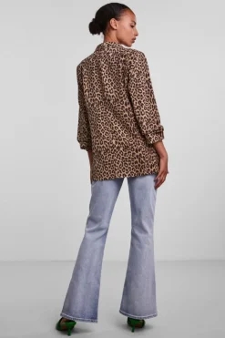 Pieces Pcbosella 3/4 Printed Blazer< Blazere