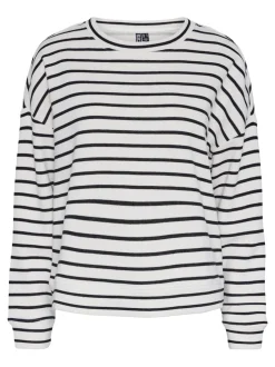Pieces Pcchilli Ls Sweat Stripes< Bluser & Skjorter|Sæt 🛍️