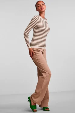 Pieces Pccrista Ls O Neck Knit Noos Bc< Bluser & Skjorter