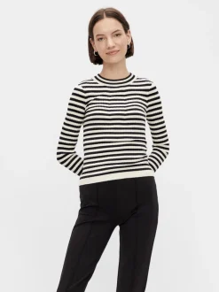 Pieces Pccrista Ls O-Neck Knit< Bluser & Skjorter|Strik
