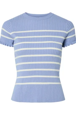 Pieces Pcfaith Ss O-Neck Knit 17160519< T-Shirts & Toppe