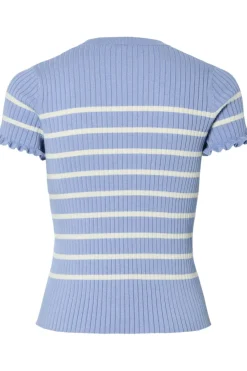 Pieces Pcfaith Ss O-Neck Knit 17160519< T-Shirts & Toppe