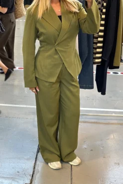 Pcfalka Ls Fittet Pinstriped Blazer*Pieces Clearance