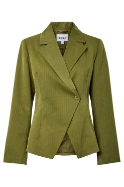 Pcfalka Ls Fittet Pinstriped Blazer*Pieces Clearance