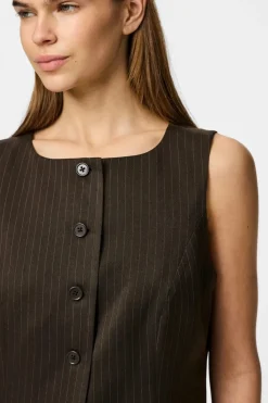 Pieces Pcfalka Sl Pinstriped Vest Fsy< Sæt 🛍️|Veste