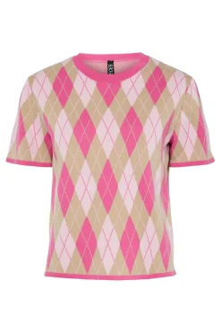 Pcfarley Ss O-Neck Knit Fsy*Pieces Best