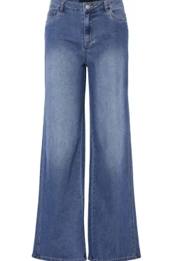 Pcfemma Wide Denim Jeans Fsy*Pieces Outlet