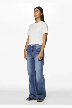 Pcfemma Wide Denim Jeans Fsy*Pieces Outlet