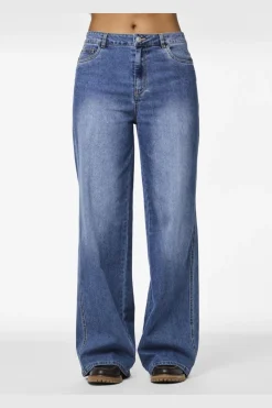 Pcfemma Wide Denim Jeans Fsy*Pieces Outlet