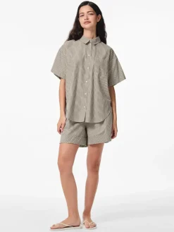 Pcfemme Ss Loose Shirt*Pieces New