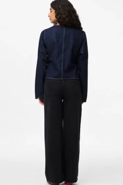 Pieces Pcfenna Ls Denim Wrap Shirt Fsy< Bluser & Skjorter