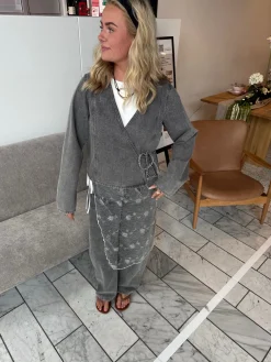 Pcfenna Ls Denim Wrap Shirt Fsy*Pieces Outlet