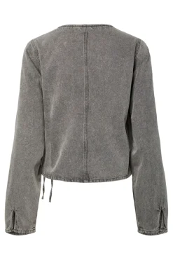 Pcfenna Ls Denim Wrap Shirt Fsy*Pieces Outlet