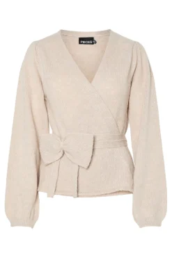 Pieces Pcfleur Ls V-Neck Knit Cardigan Fsy< Cardigans|Ammevenligt Tøj