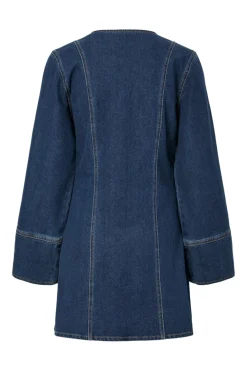 Pieces Pcflora Ls Denim Dress< Kjoler|Ammevenligt Tøj