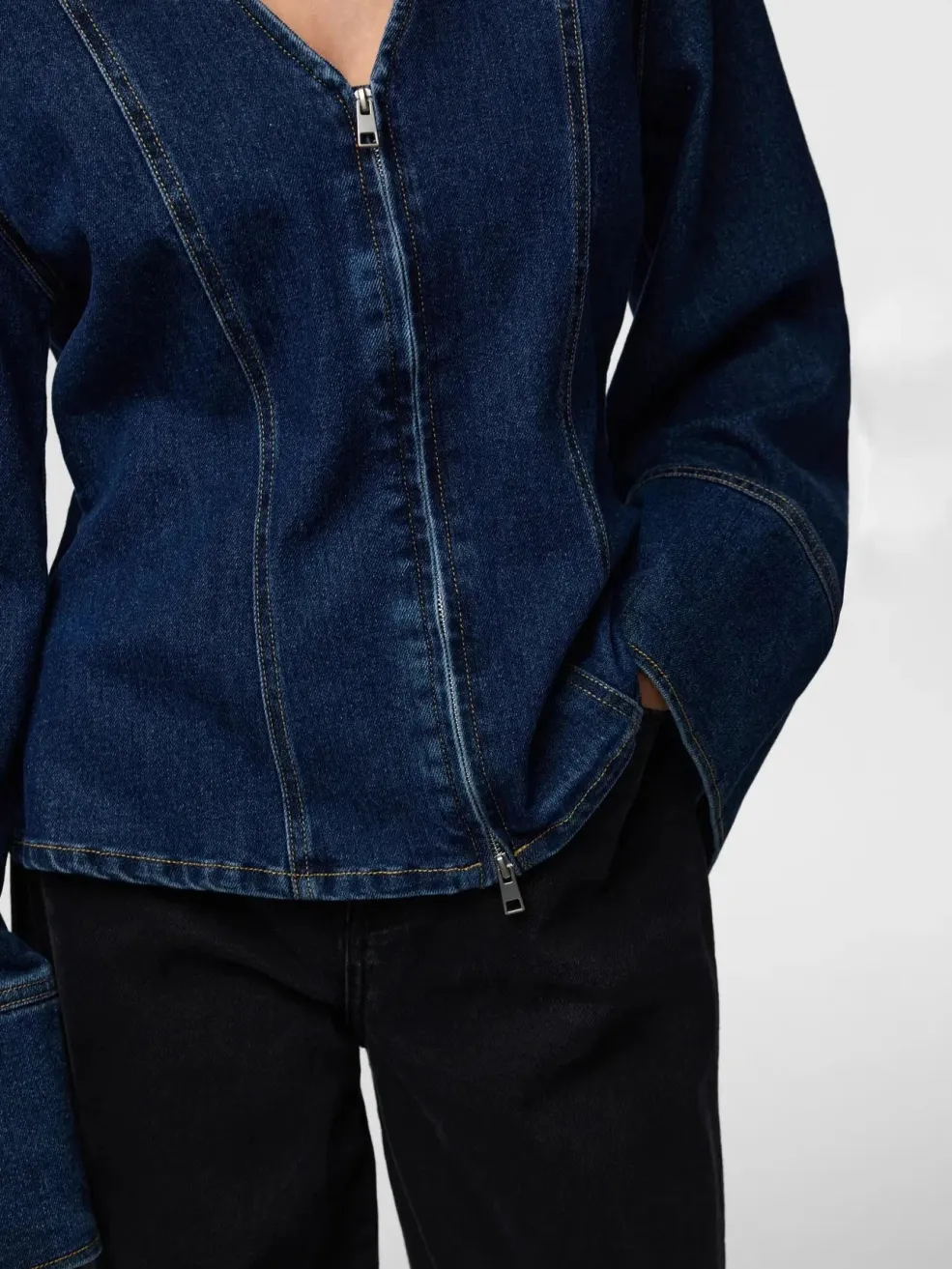 Pieces Pcflora Ls Denim Shirt< Bluser & Skjorter|Ammevenligt Tøj