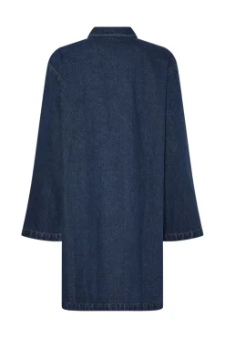 Pcflora Ls Loose Denim Dress Fsy*Pieces Clearance