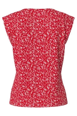 Pcflora Ss V-Neck Top*Pieces Sale