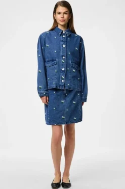 Pcfreia Short Denim Skirt Fsy*Pieces New