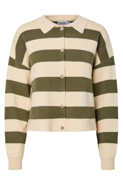 Pcjassy Ls Polo Knit Cardigan*Pieces