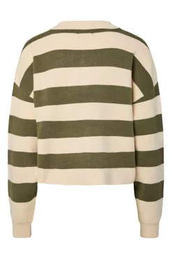 Pcjassy Ls Polo Knit Cardigan*Pieces