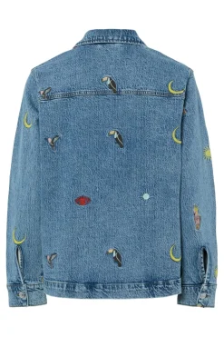 Pcjidi Ls Denim Shacket Mpa*Pieces Clearance