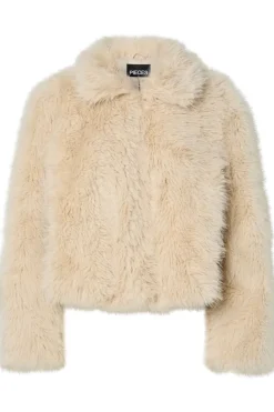 Pieces Pcjilla Short Fluffy Jacket< Overtøj & Jakker
