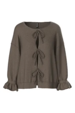 Pieces Pcjimma Ls O-Neck Tie Knit Cardigan< Cardigans|Ammevenligt Tøj