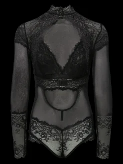 Pieces Pcjora Xmas High Neck Ls Bodystocking< Bluser & Skjorter|Nattøj & Lingeri