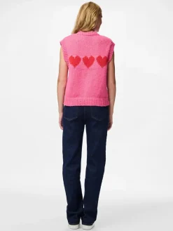 Pcjove Sl O-Neck Knit Vest*Pieces Clearance