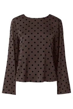 Pcjytta Ls Satin Top*Pieces Hot