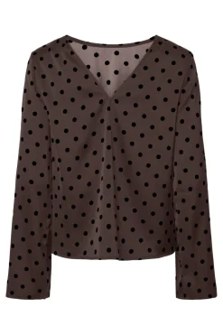 Pcjytta Ls Satin Top*Pieces Hot