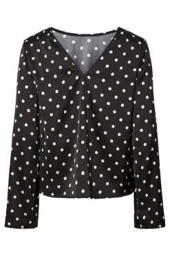 Pieces Pcjytta Ls Satin Top< Sæt 🛍️|Bluser & Skjorter