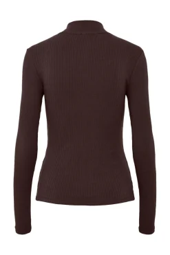 Pckitte Zip Ls T-Neck Top*Pieces Hot