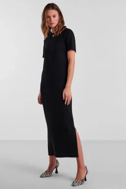 Pckylie Ss O-Neck Ankle Dress*Pieces Hot