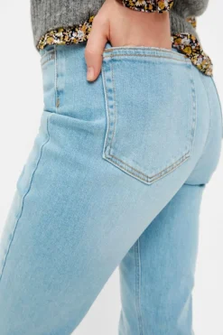 Pieces PcLeah Mom HW Ankel< Bukser, Jeans & Leggings