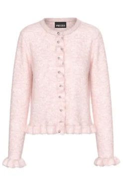 Pclydia Ls Frill Knit Cardigan Fsy*Pieces Hot