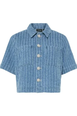 Pcmalba Ss Denim Shirt*Pieces Hot