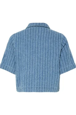 Pcmalba Ss Denim Shirt*Pieces Hot