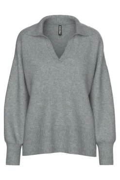 Pieces Pcmalou Ls Polo Knit< Strik|Bluser & Skjorter