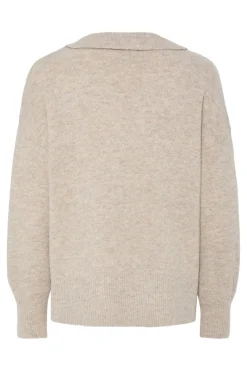 Pieces Pcmalou Ls Polo Knit< Bluser & Skjorter|Strik