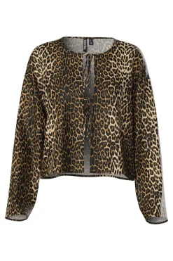 Pieces Pcmari Ls V-Neck Tie Top< Bluser & Skjorter