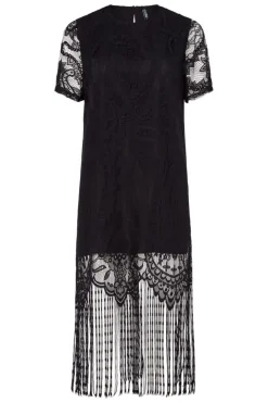 Pieces Pcmary Ss Short Fringe Dress< Kjoler