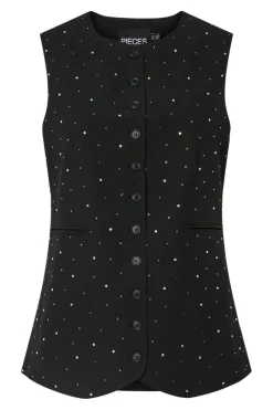 Pcmichelle Rhinestone Waistcoat*Pieces Discount